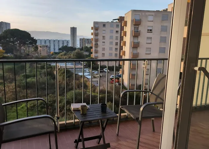 Bright With Balcony In Apartment Ajaccio (Corsica)