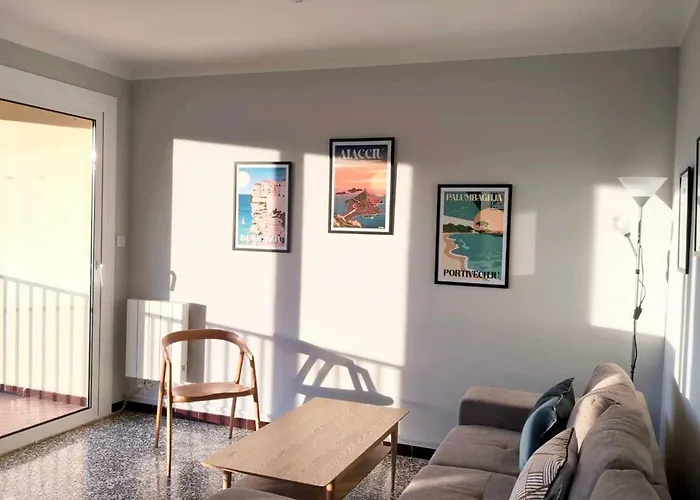 Bright With Balcony In 阿雅克肖